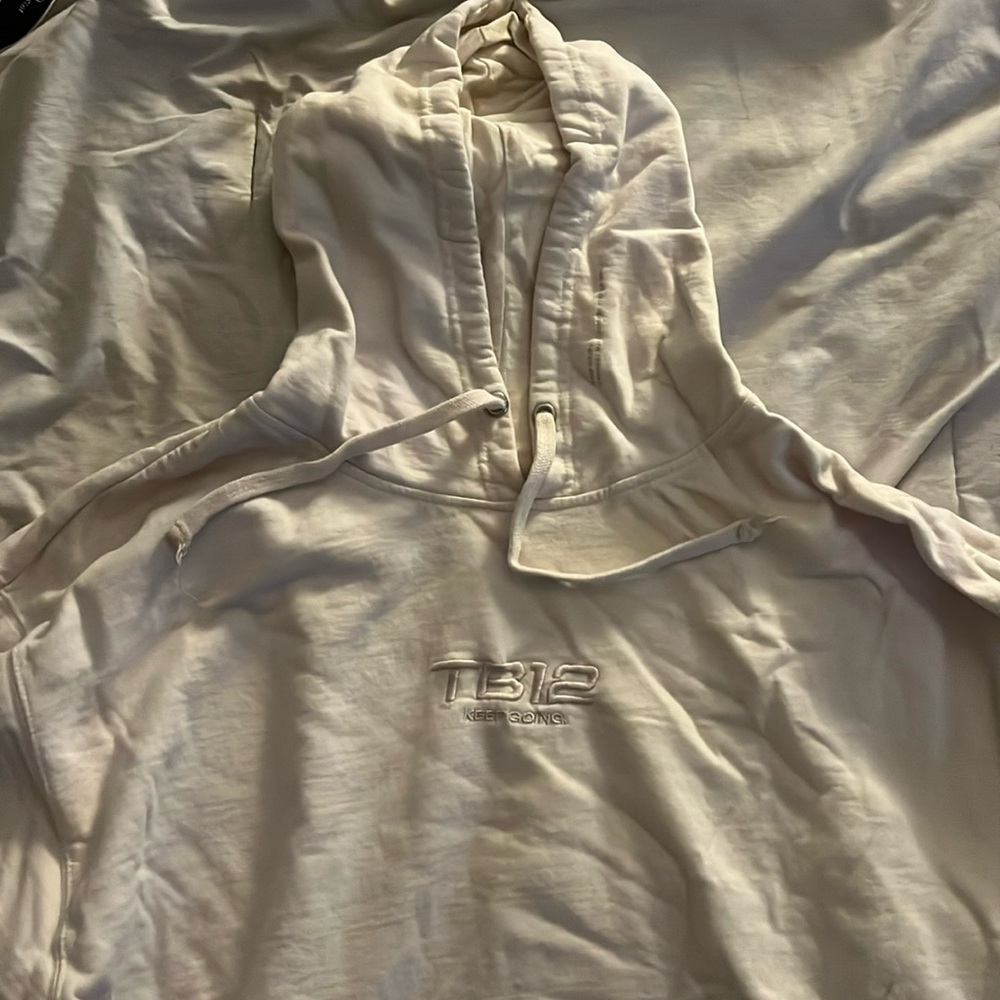 *RARE* TB12 Cream hoodie